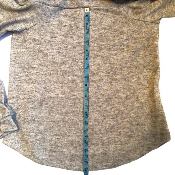 NWT Reitmans Ladies Cowl Neck Lightweight Fleece Heathered Grey Ladies  XSm - Picture 8 of 12